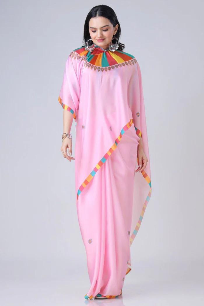 READY-TO-WEAR JAPAN SATIN PRINTED SAREE – MODERN, ELEGANT & AFFORDABLE