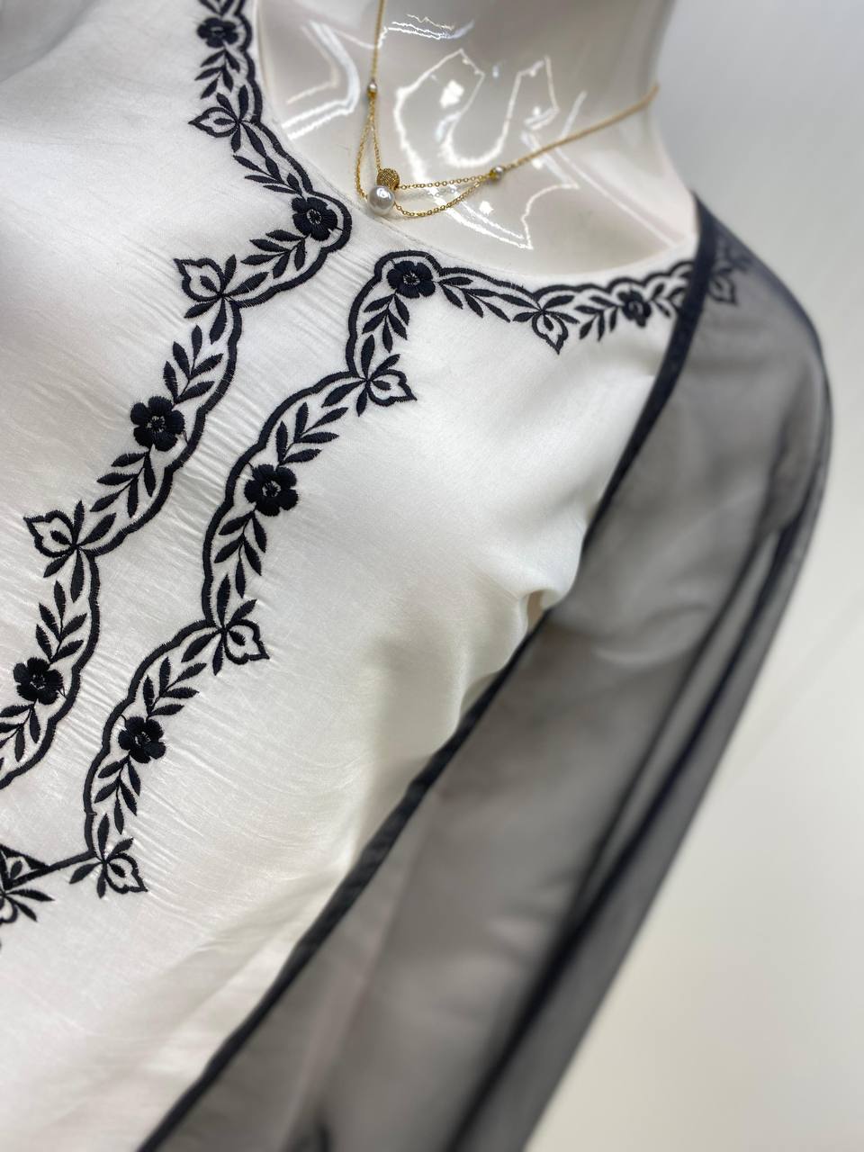 DESIGNER EXCLUSIVE FARSI SALWAR SUIT IN ROMAN SILK WITH ORGANZA DUPATTA