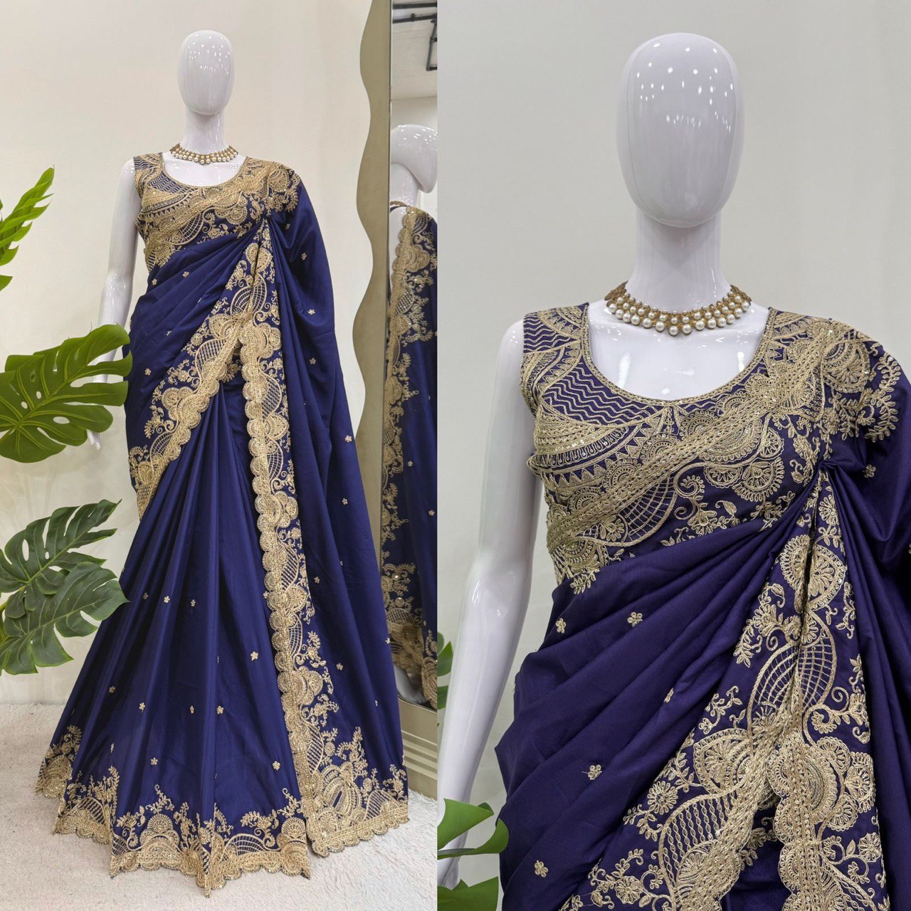 DESIGNER RANGOLI SILK SAREE WITH CODING & SEQUINS WORK