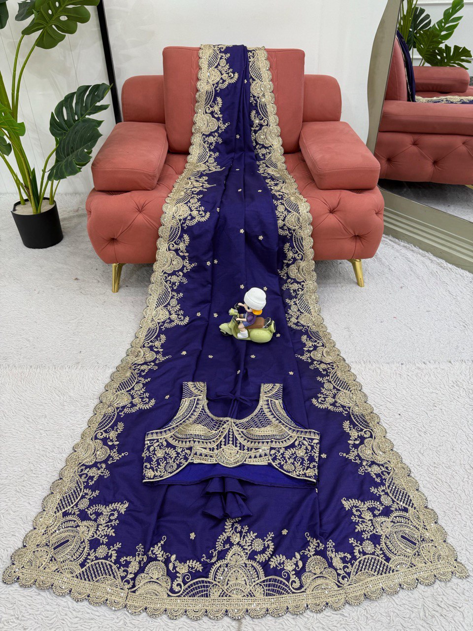 DESIGNER RANGOLI SILK SAREE WITH CODING & SEQUINS WORK
