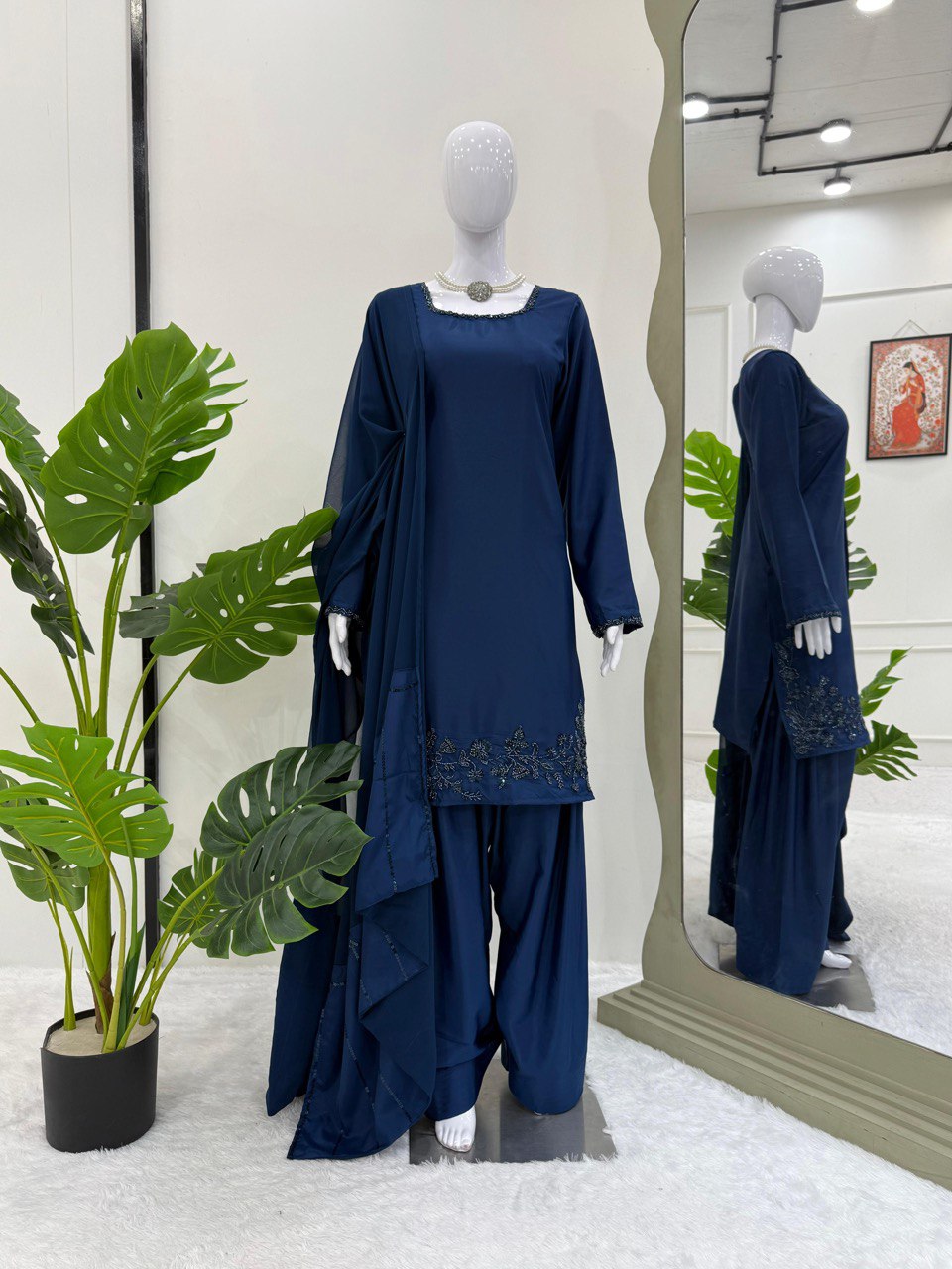 NEW DESIGNER FARSHI SUIT SET WITH DUPATTA