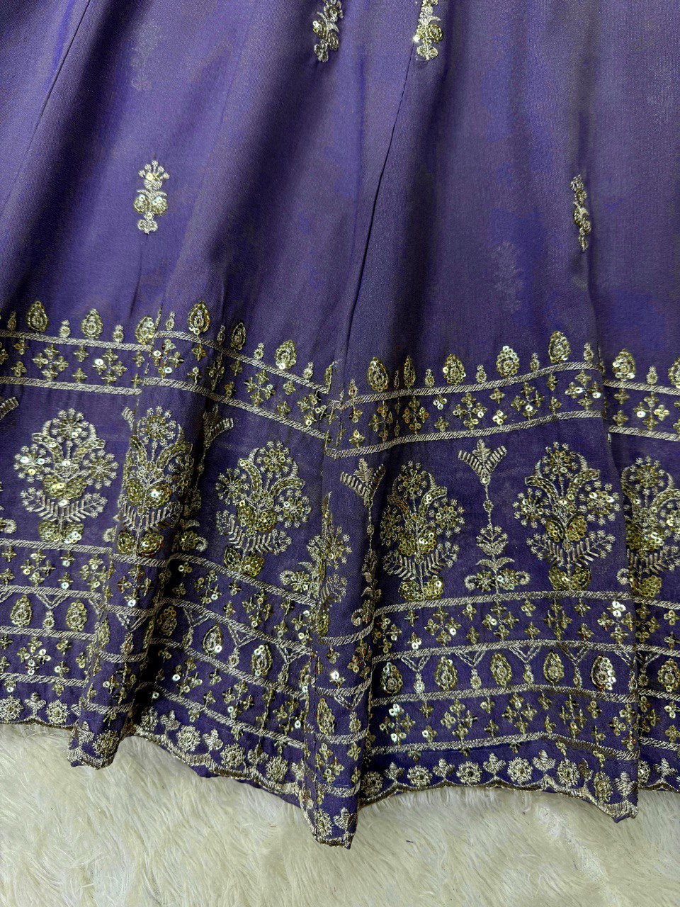 DESIGNER SUIT WITH LEHENGHA & DUPATTA IN SHIMMER SILK