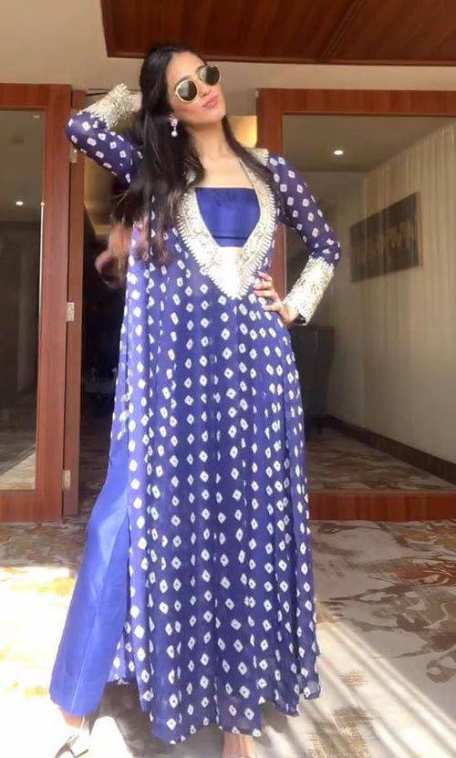 NEW TRENDY THREE-PIECE READY-TO-WEAR KURTA SET WITH TUBE BLOUSE