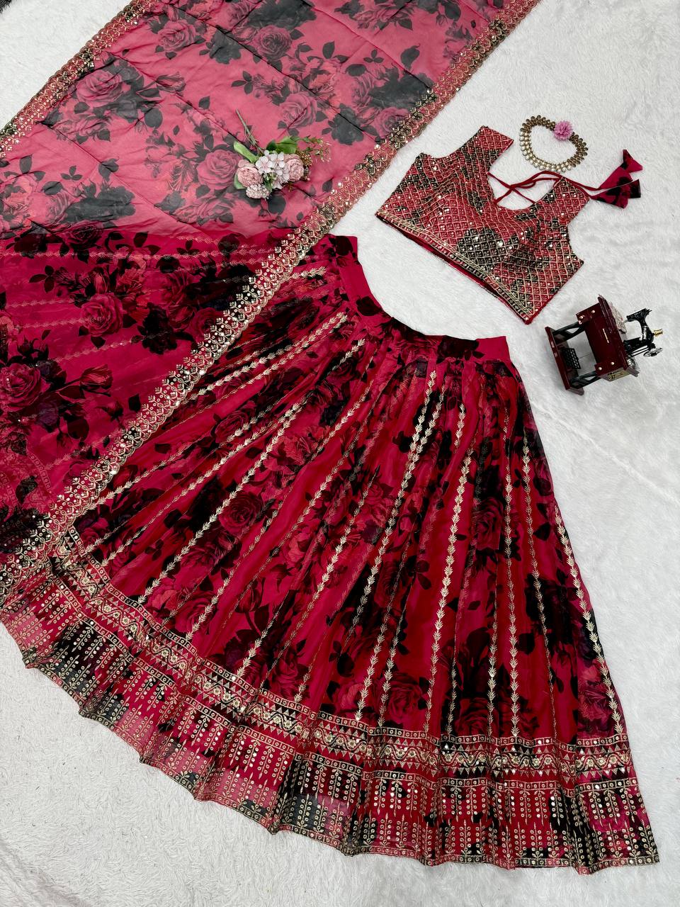 ELEGANT DESIGNER LEHENGA SET