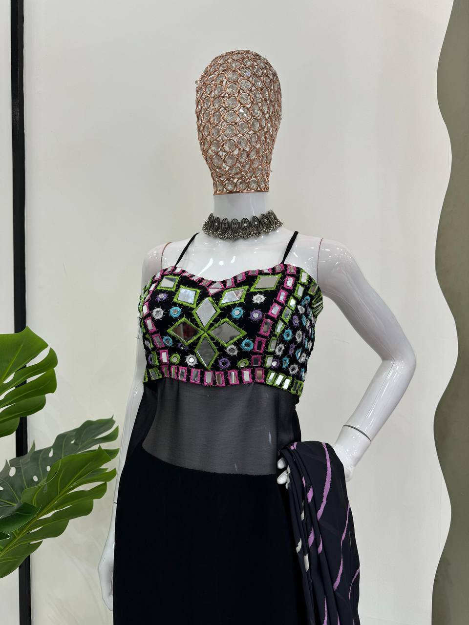 ELEGANT FOUX GEORGETTE TOP SET WITH DIGITAL PRINT DUPATTA