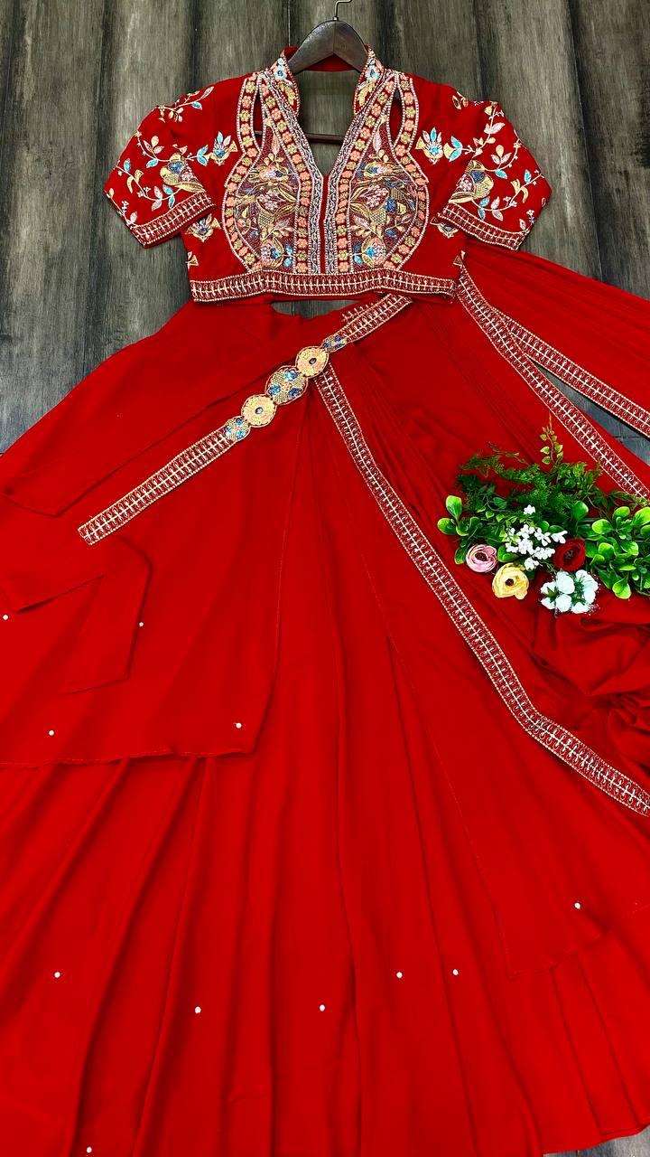 STYLIST EXCLUSIVE FANCY PARTY WEAR LEHENGA SAREE