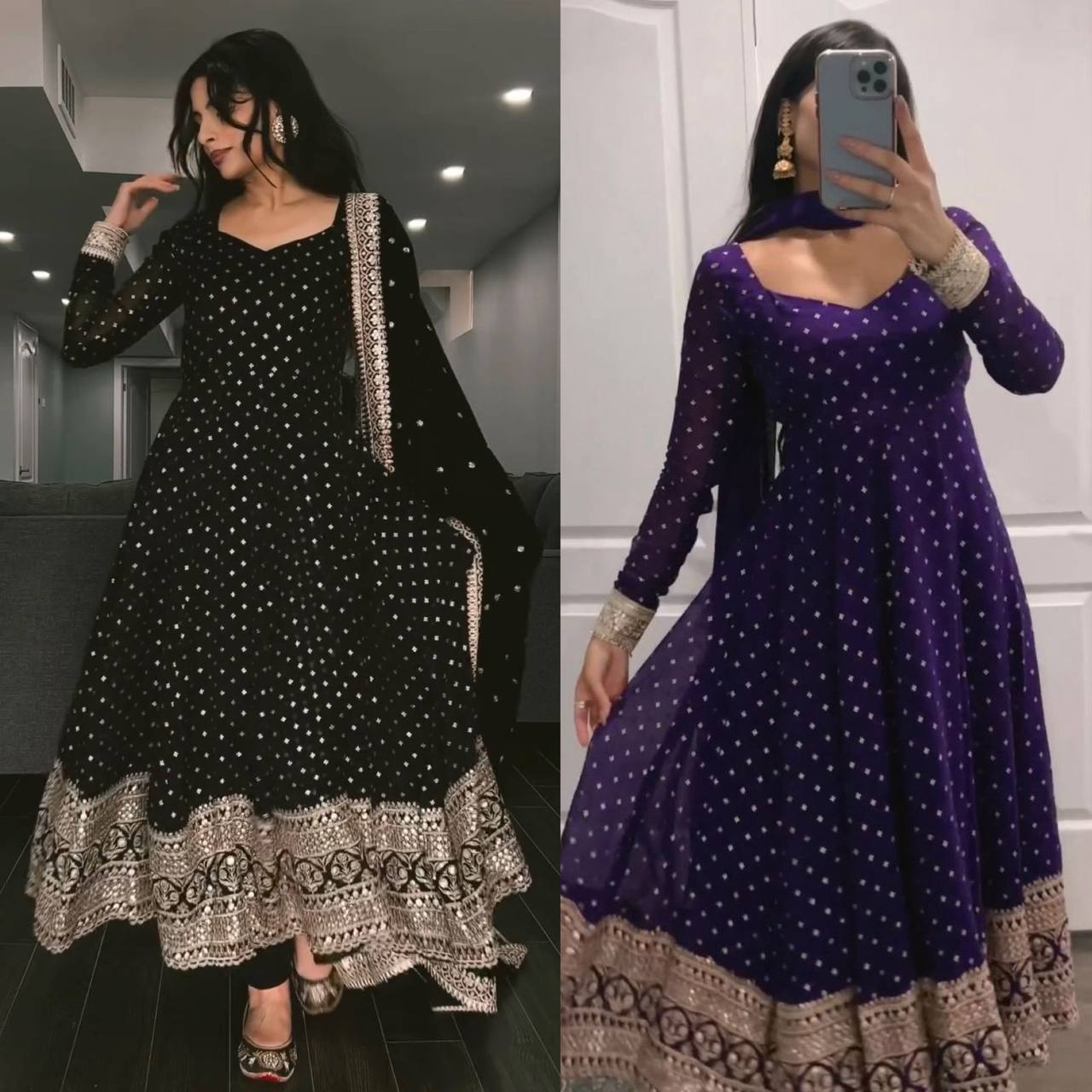 STYLISH FAUX GEORGETTE OUTFIT - PERFECT FOR EVERY OCCASION