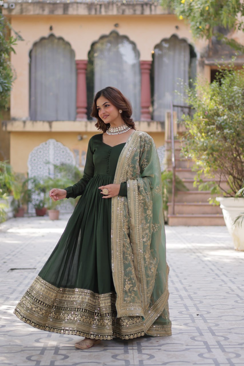 GOWN WITH DUPATTA COLLECTION 2025