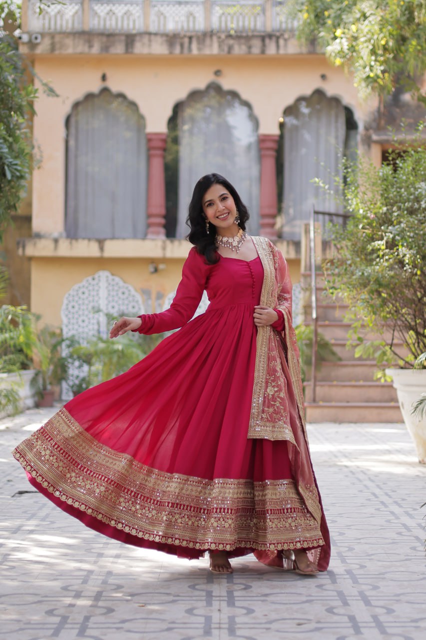 GOWN WITH DUPATTA COLLECTION 2025