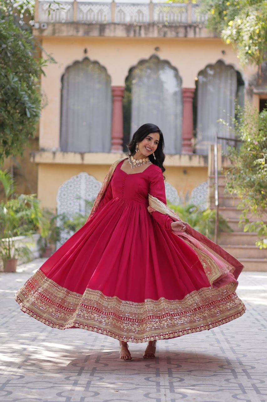 GOWN WITH DUPATTA COLLECTION 2025