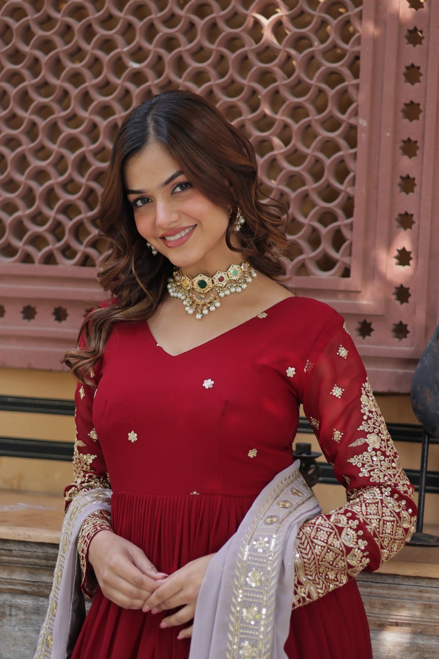 EXCLUSIVE DESIGNER GOWN WITH DUPATTA – ELEGANCE REDEFINED
