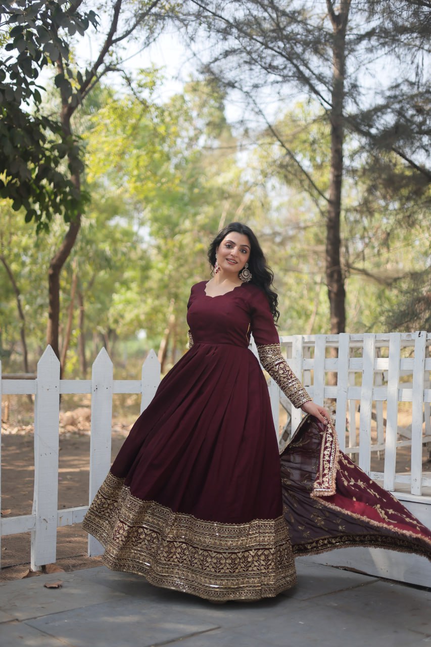 PREMIUM DESIGNER GOWN WITH DUPATTA COLLECTION