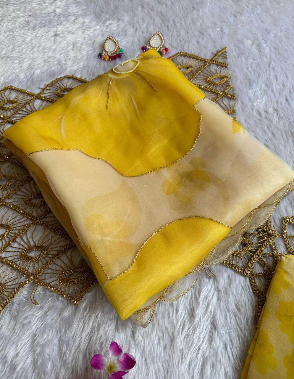 EXCLUSIVE LUXURY ORGANZA SAREE – A TIMELESS MASTERPIECE
