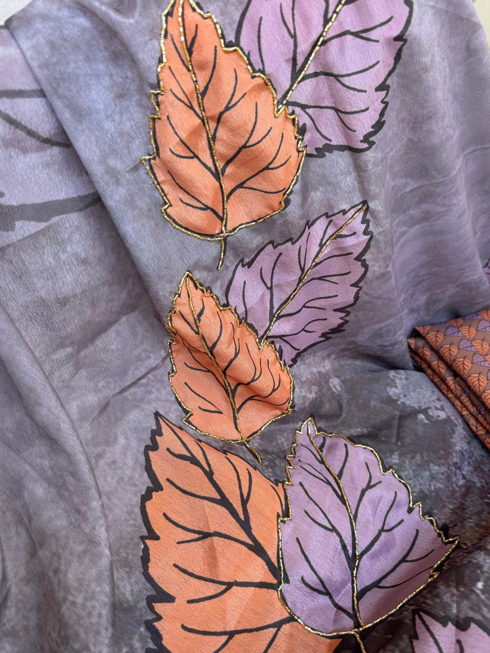 EXQUISITE CHINON SILK DIGITAL PRINT SAREE