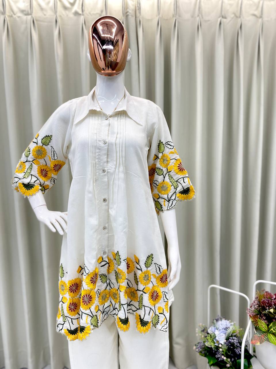 SUMMER SPECIAL DESIGNER TRENDING CO-ORD SET WITH SEQUENCE EMBROIDERY WORK
