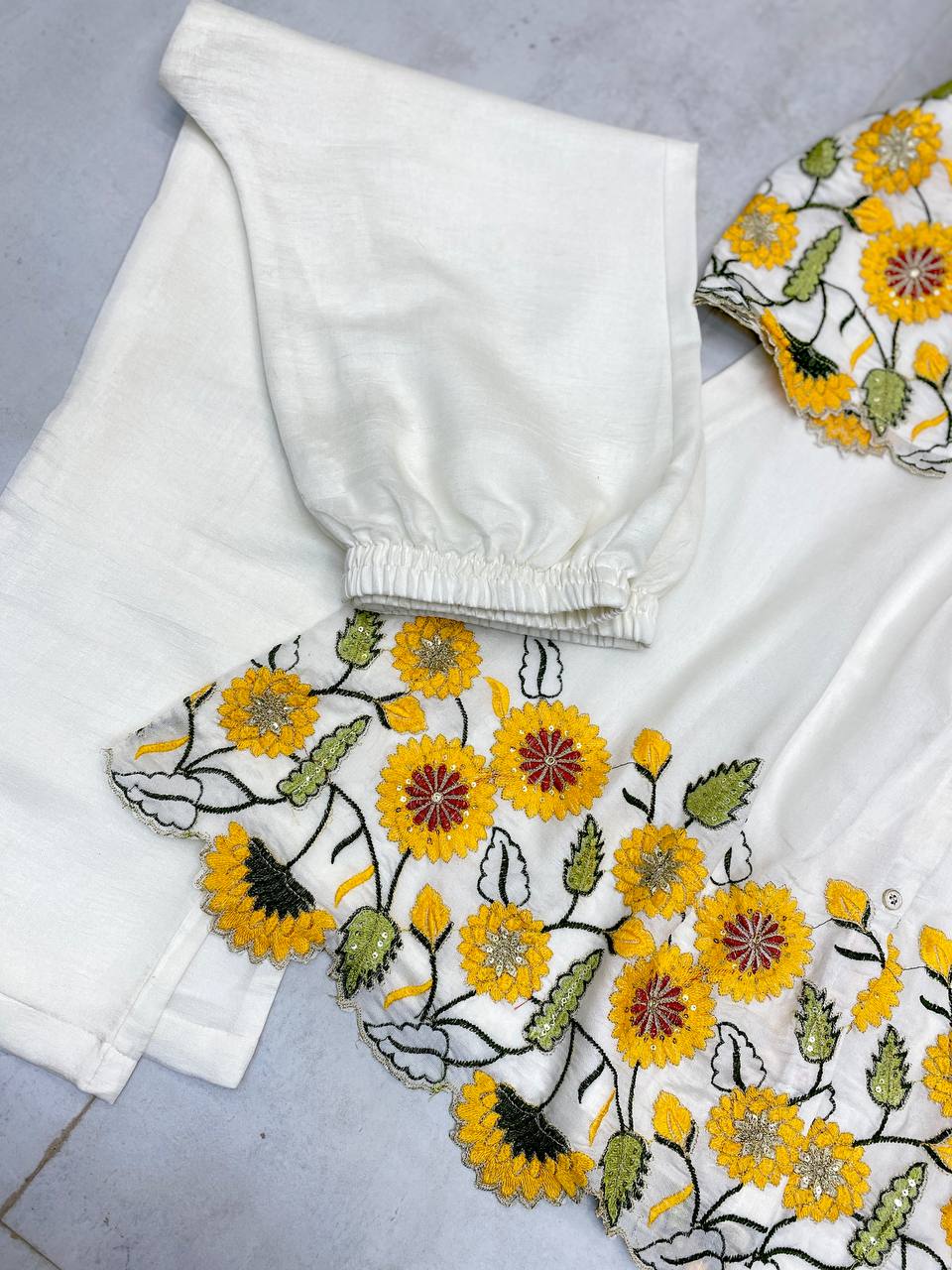 SUMMER SPECIAL DESIGNER TRENDING CO-ORD SET WITH SEQUENCE EMBROIDERY WORK