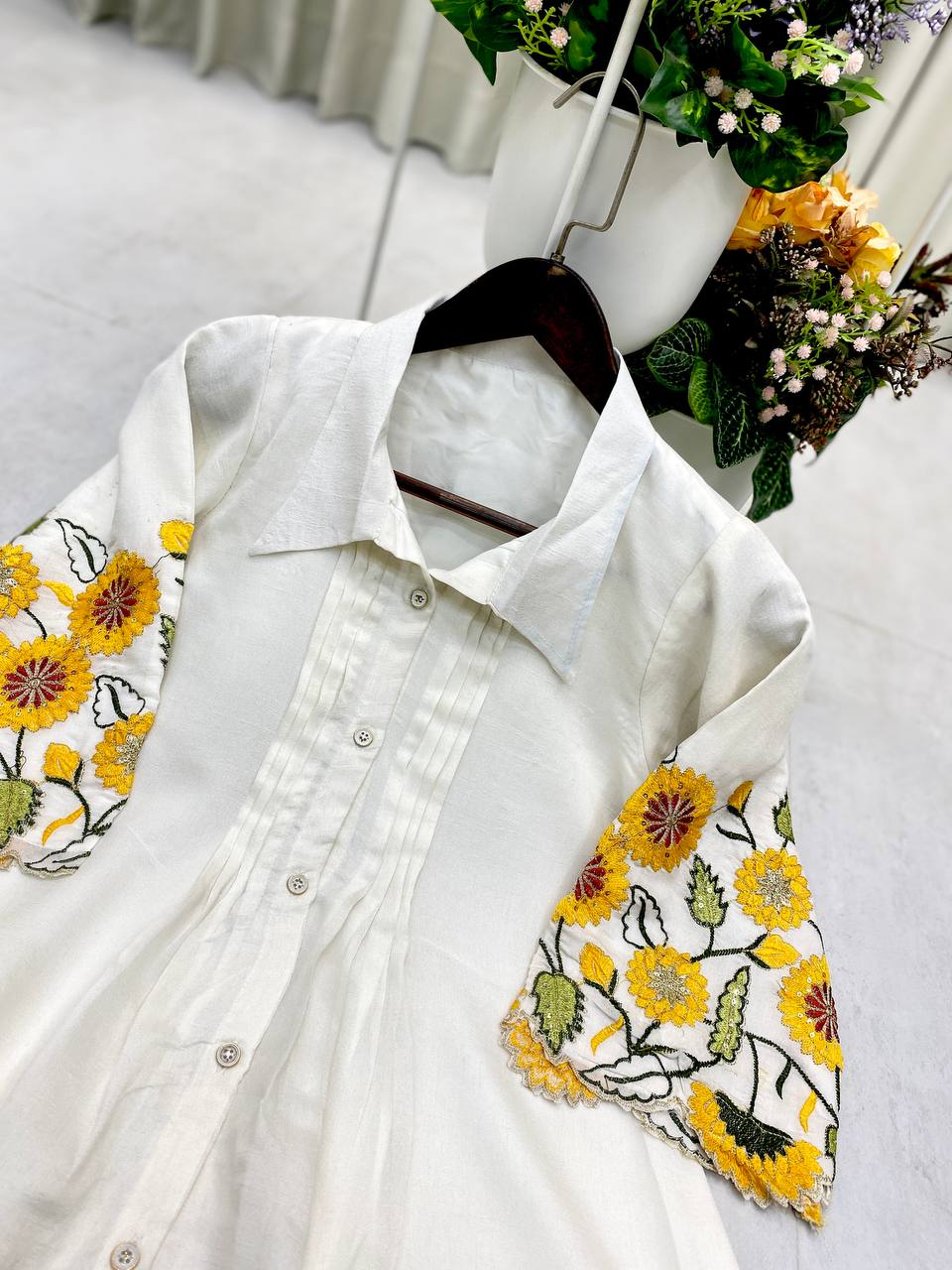 SUMMER SPECIAL DESIGNER TRENDING CO-ORD SET WITH SEQUENCE EMBROIDERY WORK