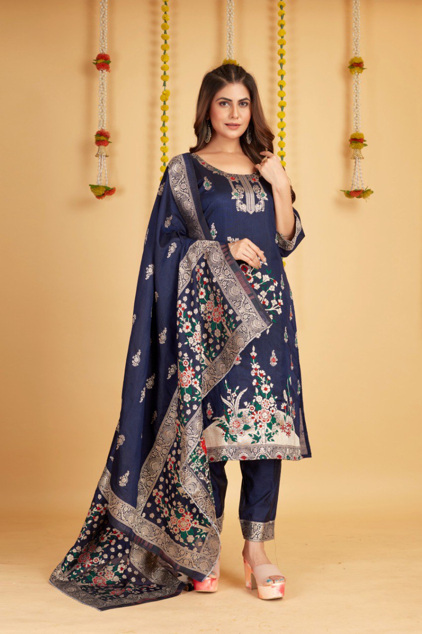 NEW ARRIVAL β PREMIUM 3-PIECE PURE SOFT SILK SUIT SET