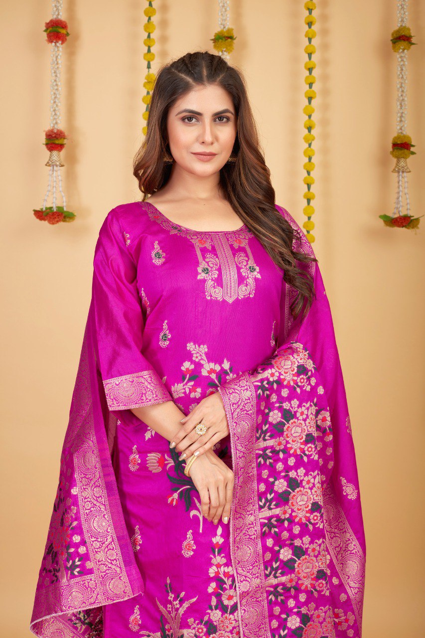 NEW ARRIVAL β PREMIUM 3-PIECE PURE SOFT SILK SUIT SET