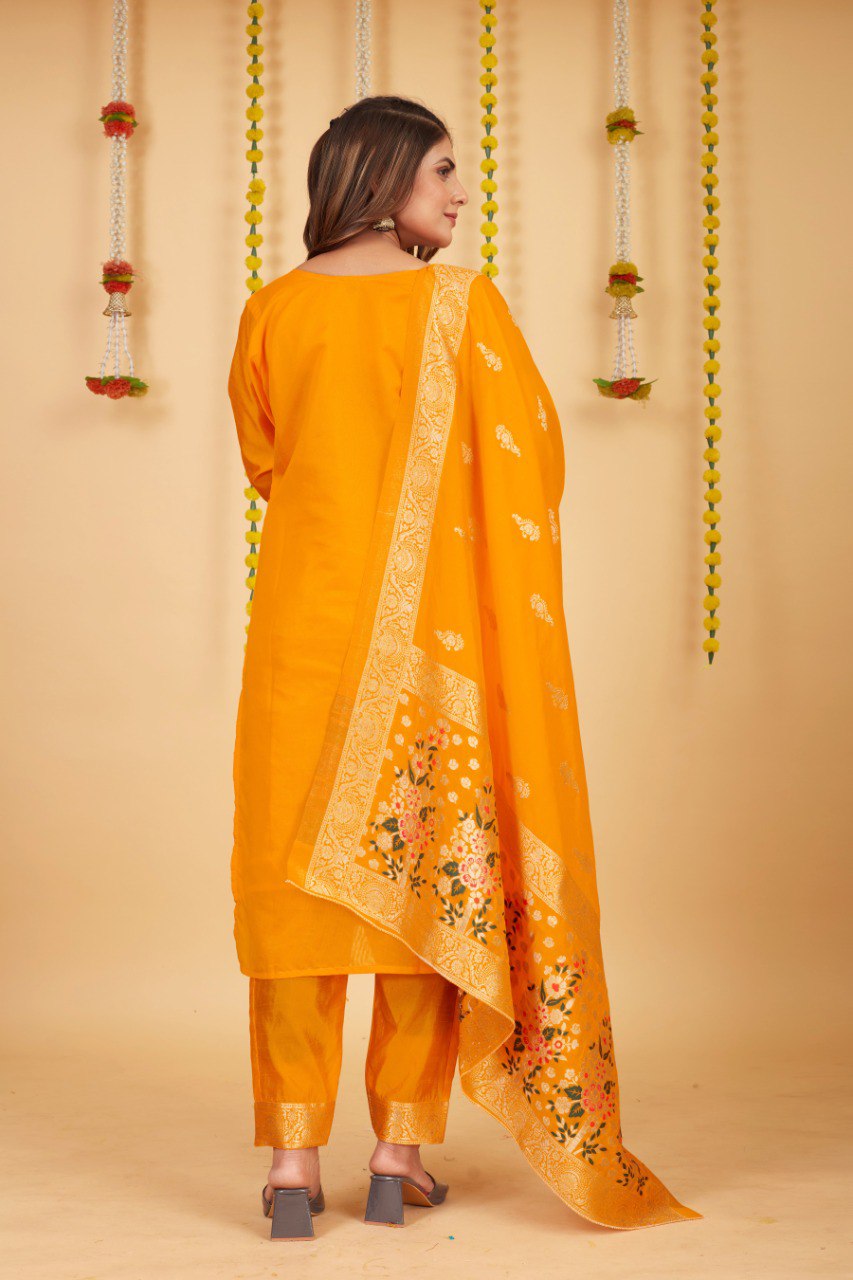 NEW ARRIVAL β PREMIUM 3-PIECE PURE SOFT SILK SUIT SET