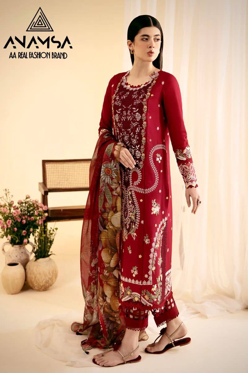 EXQUISITE SEMI-STITCHED DESIGNER OUTFIT
