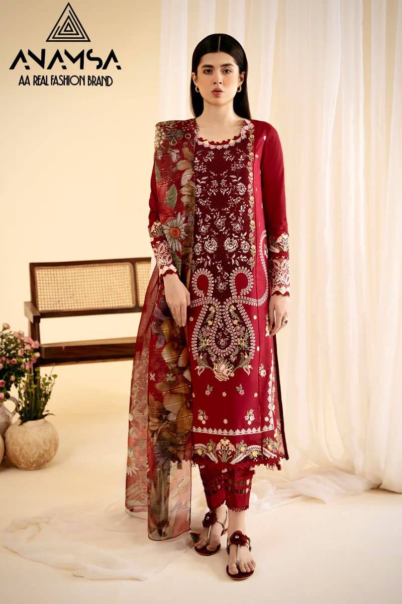 EXQUISITE SEMI-STITCHED DESIGNER OUTFIT