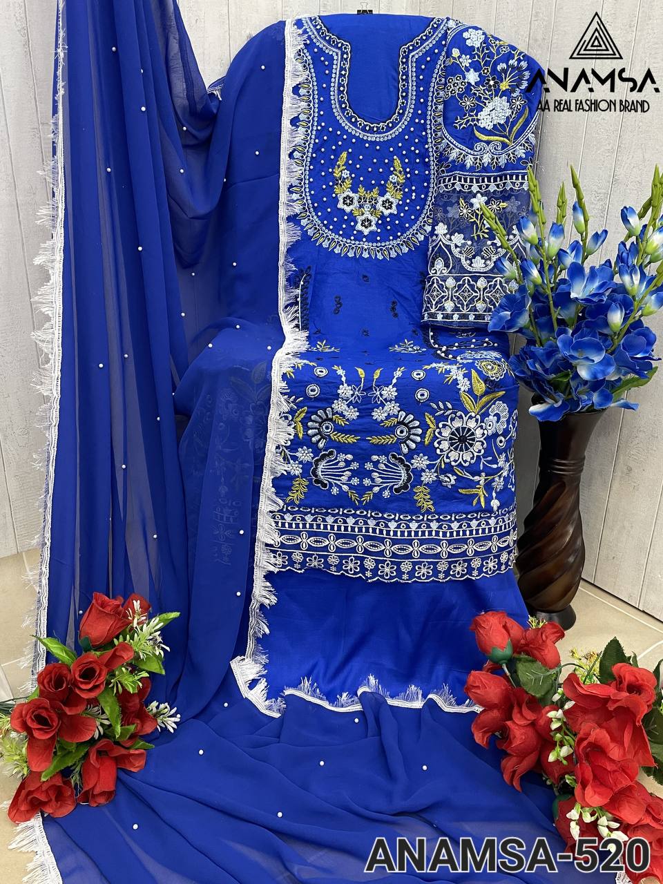 ELEGANT SEMI-STITCHED DESIGNER OUTFIT