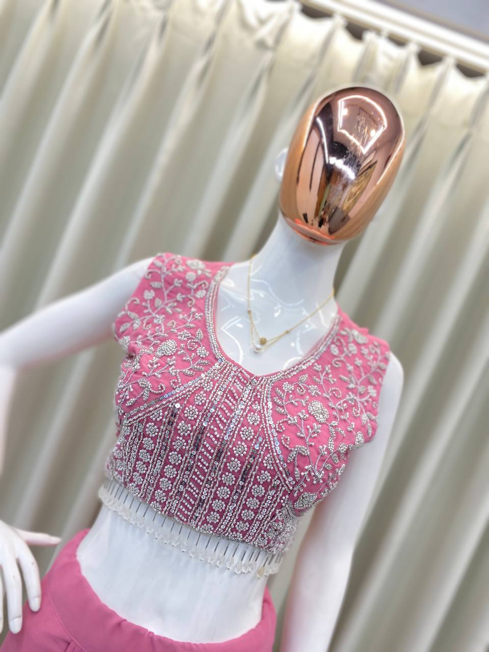 NEW THREE-PIECE HAND-WORKED WESTERN OUTFIT – PERFECT FOR THIS TRENDY WEDDING SEASON!