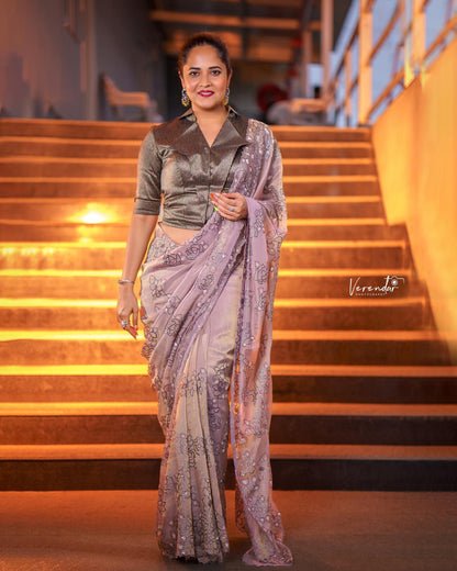 ELEGANT ORGANZA SILK SAREE