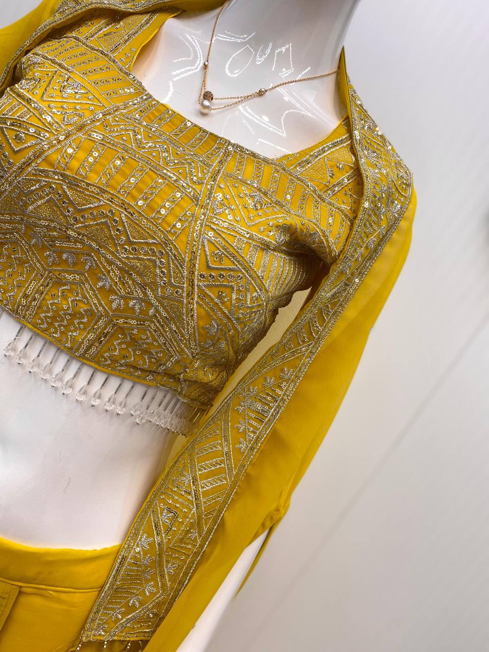 NEW DESIGNER INDO-WESTERN THREE PIECE READY TO WEAR DHOTI SET WITH BLOUSE & KOTI