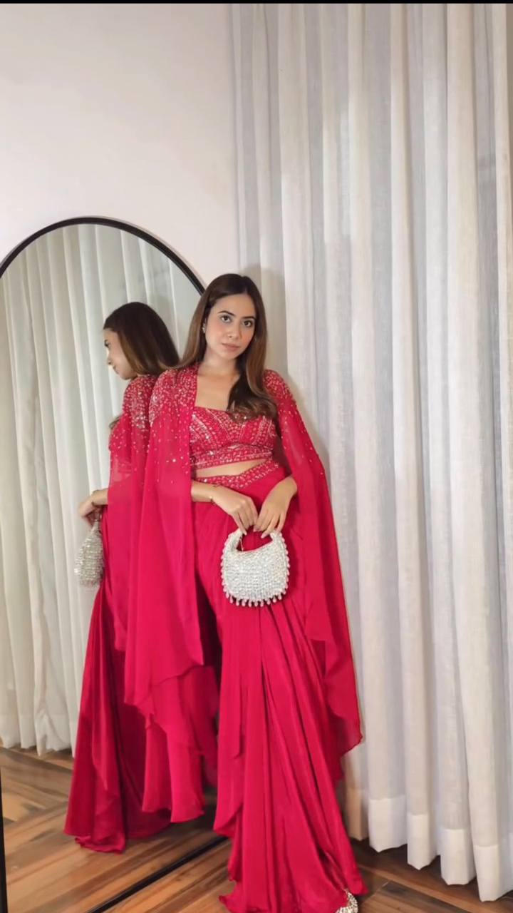 NEW THREE-PIECE DESIGNER WESTERN OUTFIT FOR A TRENDY WEDDING SEASON