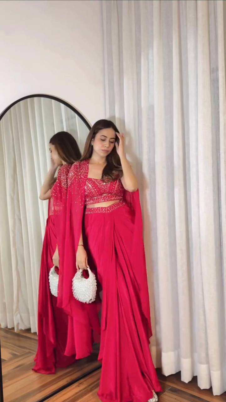 NEW THREE-PIECE DESIGNER WESTERN OUTFIT FOR A TRENDY WEDDING SEASON