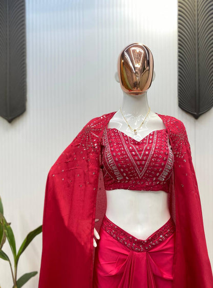NEW THREE-PIECE DESIGNER WESTERN OUTFIT FOR A TRENDY WEDDING SEASON