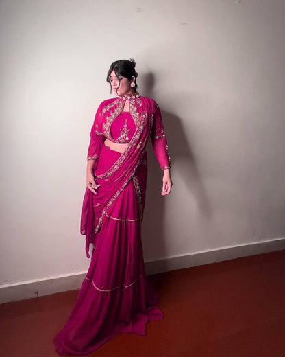 WEDDING SEASON SPECIAL – FANCY PARTY WEAR LEHENGA SAREE