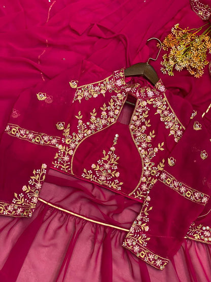 WEDDING SEASON SPECIAL – FANCY PARTY WEAR LEHENGA SAREE