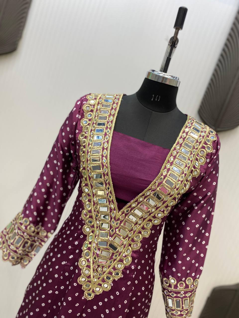 NEW TRENDY THREE-PIECE READY-TO-WEAR KURTA PANT SET WITH TUBE BLOUSE