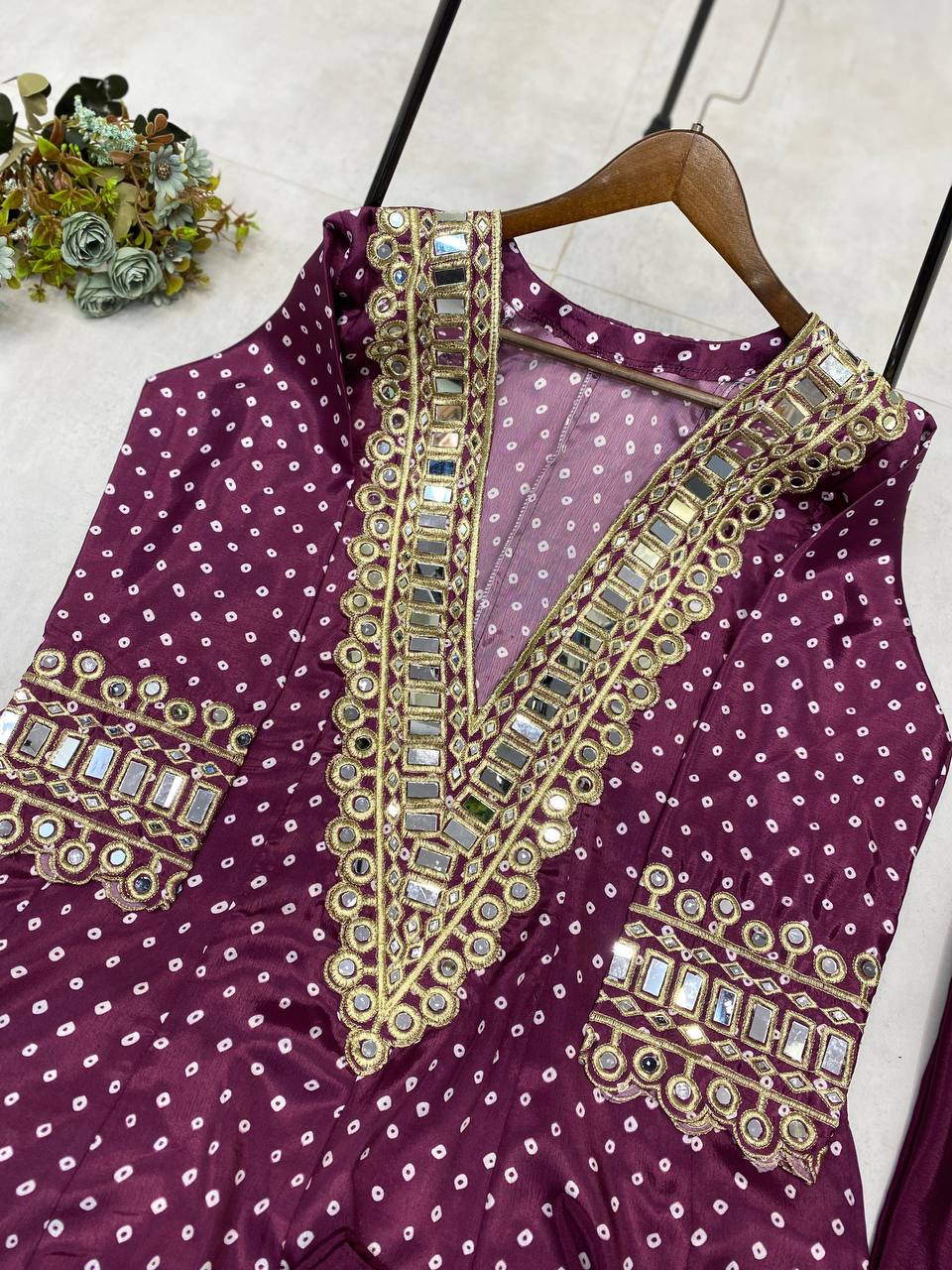 NEW TRENDY THREE-PIECE READY-TO-WEAR KURTA PANT SET WITH TUBE BLOUSE