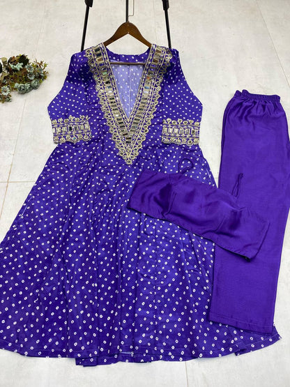 NEW TRENDY THREE-PIECE READY-TO-WEAR KURTA PANT SET WITH TUBE BLOUSE