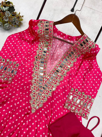NEW TRENDY THREE-PIECE READY-TO-WEAR KURTA PANT SET WITH TUBE BLOUSE