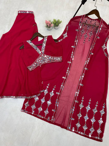 NEW THREE-PIECE WESTERN OUTFIT FOR TRENDY WEDDING SEASON