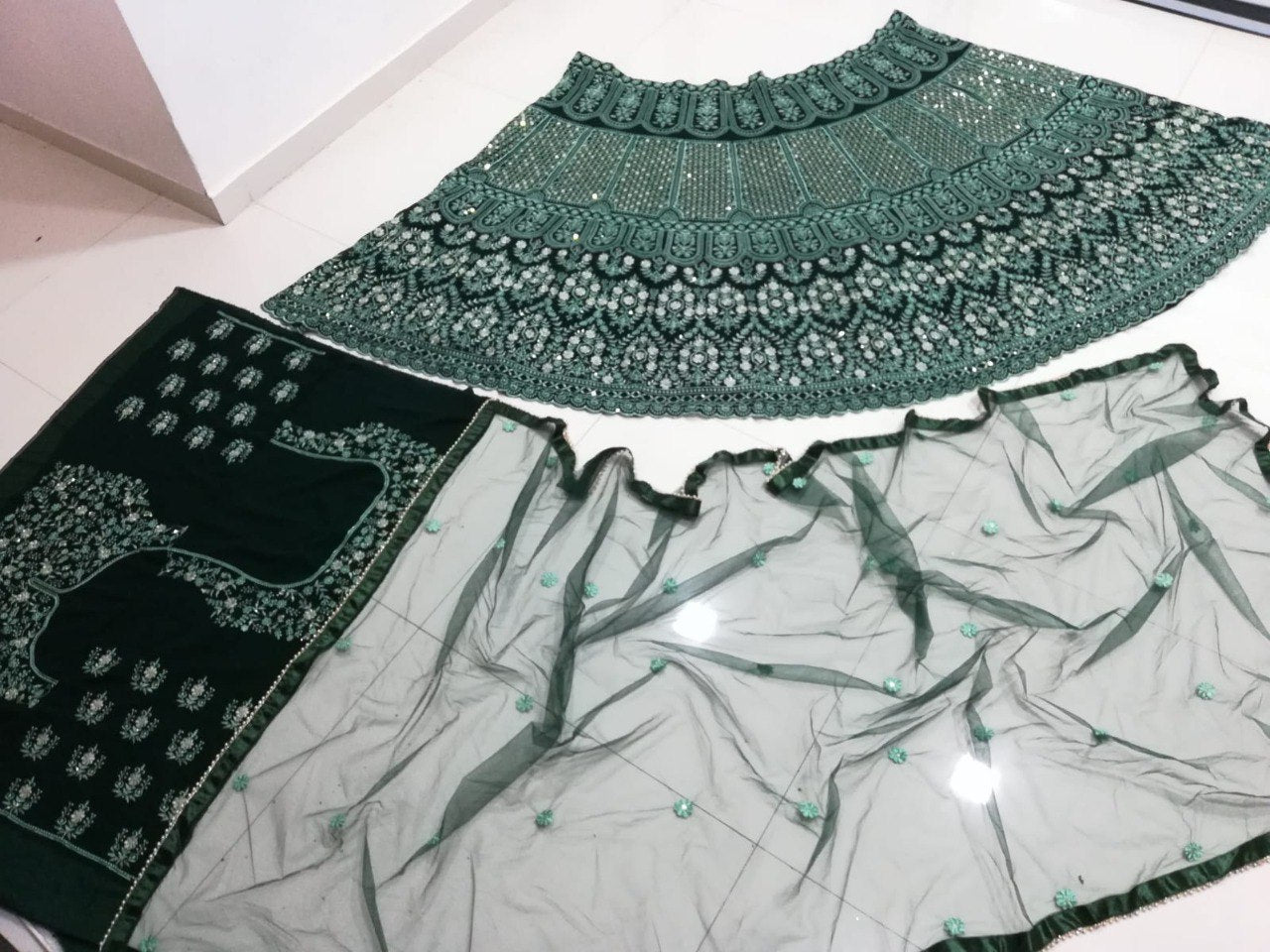 PREMIUM HEAVY FAUX GEORGETTE LEHNGA CHOLI WITH THREAD AND SEQUENCE EMBROIDERY