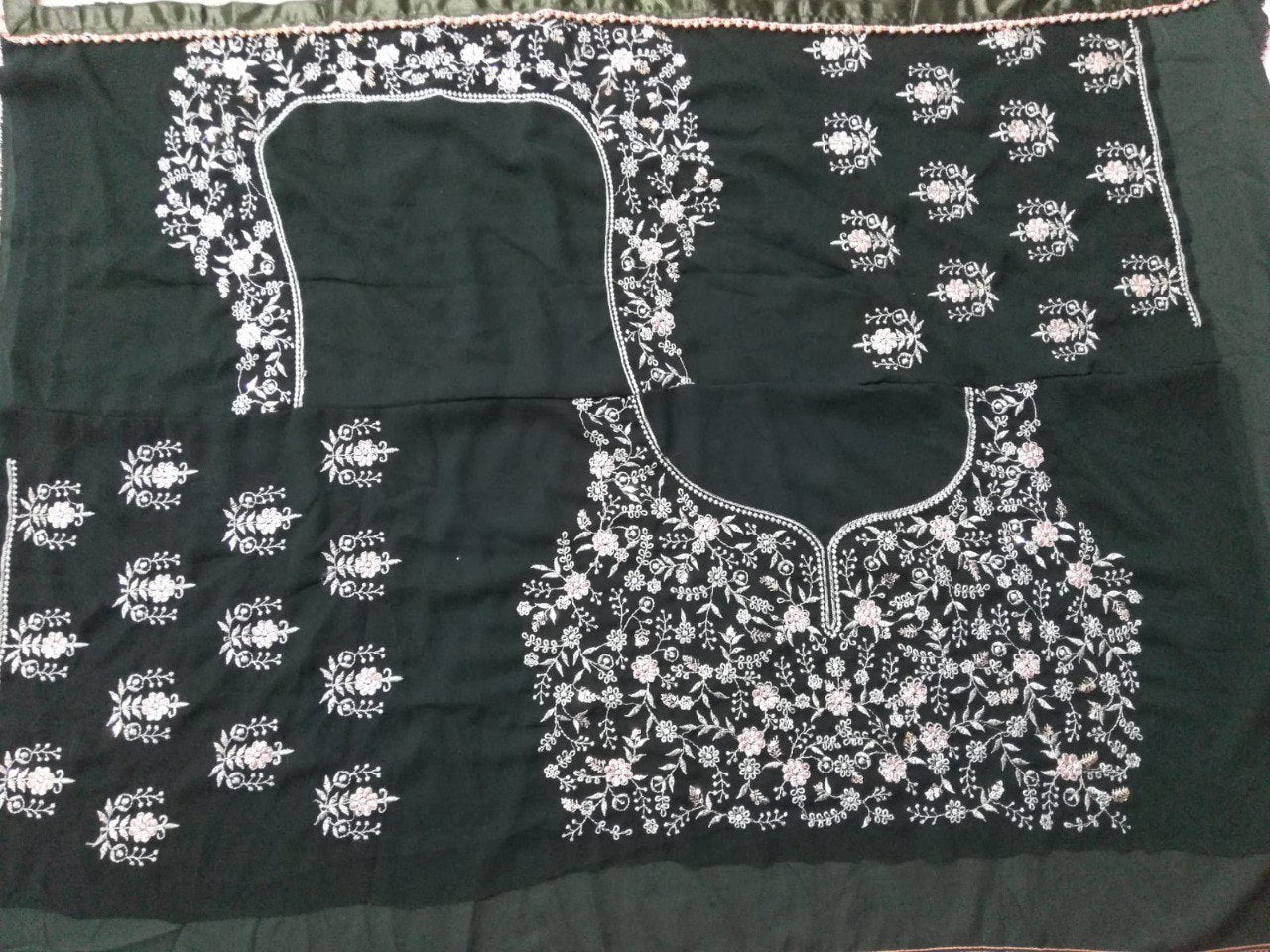 PREMIUM HEAVY FAUX GEORGETTE LEHNGA CHOLI WITH THREAD AND SEQUENCE EMBROIDERY