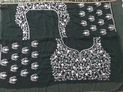 PREMIUM HEAVY FAUX GEORGETTE LEHNGA CHOLI WITH THREAD AND SEQUENCE EMBROIDERY