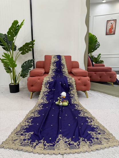 DESIGNER RANGOLI SILK SAREE WITH CODING & SEQUINS WORK