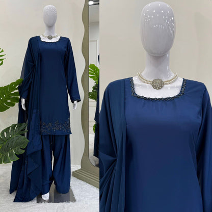 NEW DESIGNER FARSHI SUIT SET WITH DUPATTA