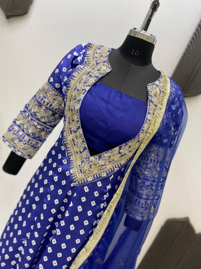 NEW TRENDY THREE-PIECE READY-TO-WEAR KURTA SET WITH TUBE BLOUSE