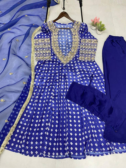 NEW TRENDY THREE-PIECE READY-TO-WEAR KURTA SET WITH TUBE BLOUSE