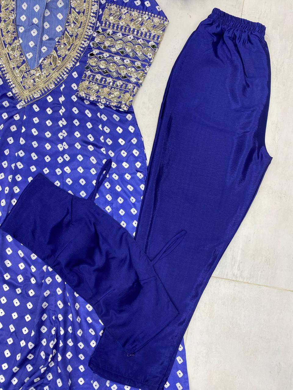 NEW TRENDY THREE-PIECE READY-TO-WEAR KURTA SET WITH TUBE BLOUSE