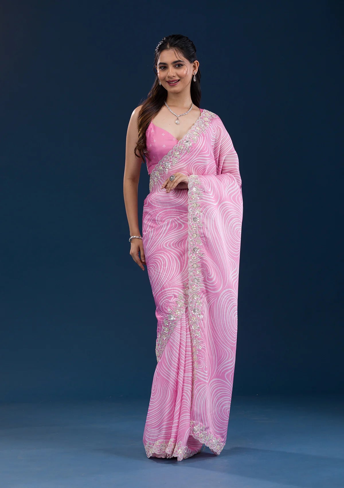 EXQUISITE GEORGETTE SAREE WITH DIGITAL PRINTS