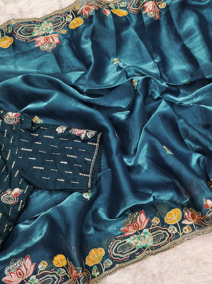 EXCLUSIVE DESIGNER JIMMY CHO SILK SAREE